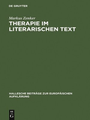 cover image of Therapie im literarischen Text